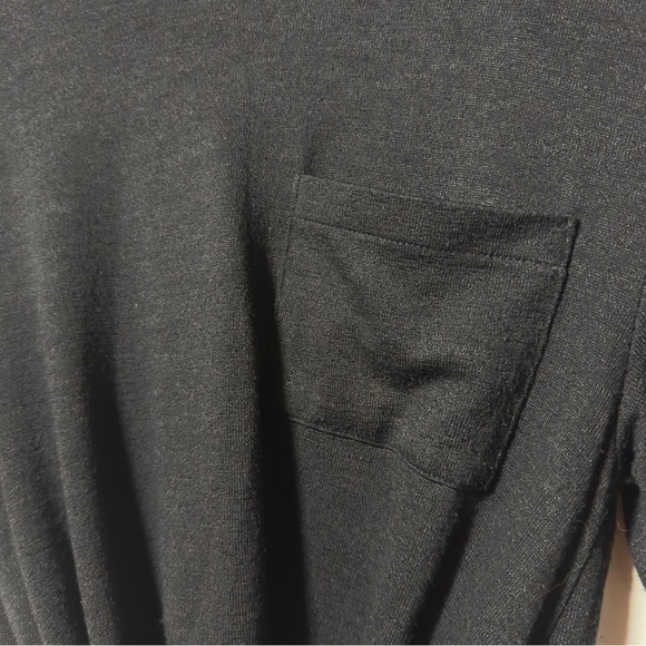 Aritzia Wilfred Free  Subah Shirt Twist  Knot Black Women Size M - Picture 2 of 5